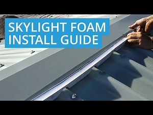 How to install skylight foam / How to seal the tops of Skylights / Water proofing tops of skylights.