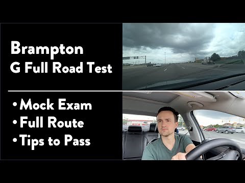 Brampton G Full Road Test - Full Route & Tips on How to Pass Your Driving Test