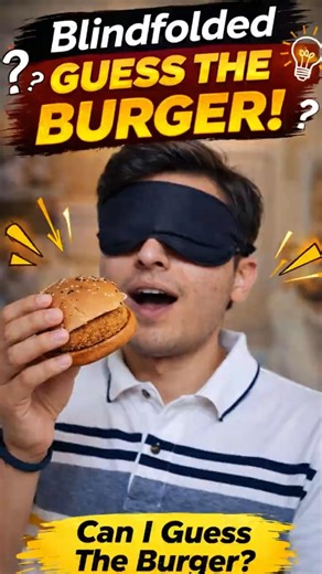 BLINDFOLDED FAST-FOOD BURGER TASTE TEST 🍔