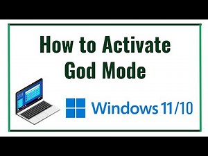 Activate God Mode in Windows 10/11