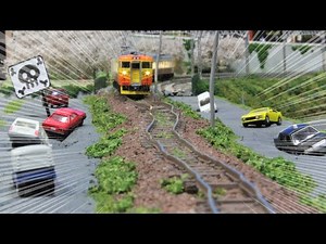 【ネタ･ｶﾞｯﾀｶﾞﾀ】Nゲージ ヘロヘロ線路モジュール 走行シーン集
