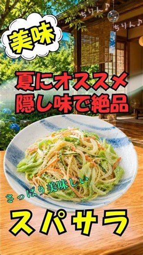 超～～～簡単！さっぱり！美味！スパサラ✨晩酌/おつまみ/簡単 #ビール