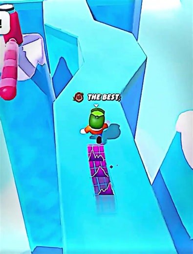 Almost perfect run on icy heights 🥶❄️ #stumbleguys #shorts #edit