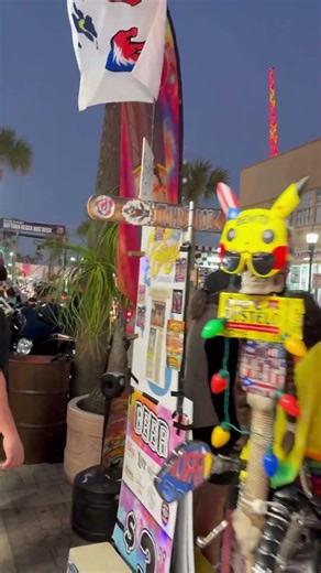 Custom Big Wheel Motorcycle Rilling On Main Street Daytona Bike Week #custommade #motorcycle