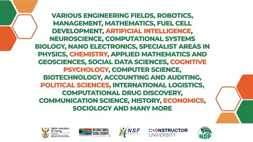 🎓 DHET Funda Germany Scholarship 2026/2027 – Now Open The DHET Funda Germany Scholarship Programme is open for applications for fully funded Bachelor’s, Master’s, and PhD studies at Constructor University, Bremen. 📌 Deadline: 15 February 2026 🔗 More information & applications: https://lnkd.in/gXrv8SNp | DHET