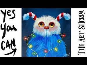 Christmas Critter 🌟🎨 How to Draw and Paint tutorial for Beginners Winter Wonder #Painting #art