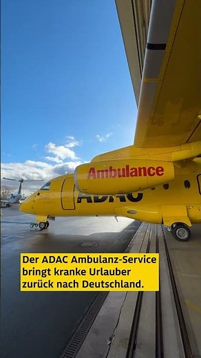 ADAC Ambulanz-Service im Einsatz ✈️ #adac #shorts