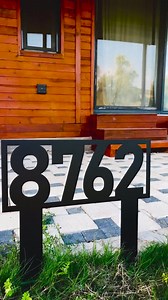 Personalized Modern House Address Number Sign W/ Stakes, Any Design House Number Stake Sign, Address Yard Stake, Address Number Closing Gift - Etsy