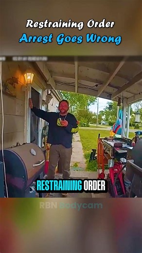 Restraining Order Arrest Turns Physical