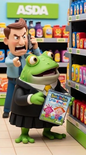 Toad flushed away is steals a Ben and holly dvd at Asda gets arrested