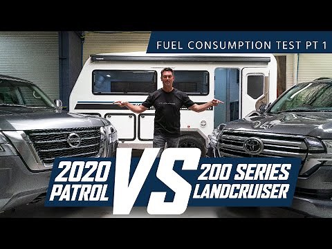 Y62 V8 Nissan Patrol vs Toyota LandCruiser Fuel Consumption Tow Test PART ONE (4K)