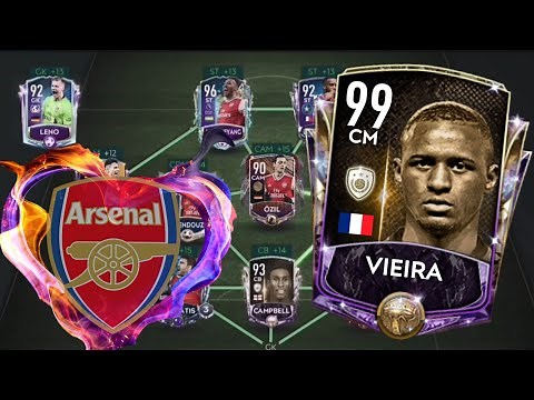 ARSENAL Special Master Squad! | Fifa Mobile F2P - Squad Builder Special Version