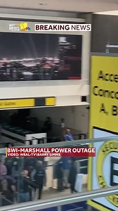 Power is slowly being restored to areas throughout Baltimore-Washington International Thurgood Marshall Airport's main terminal, and security screening operations have resumed at some checkpoints: https://www.wbaltv.com/article/power-outage-bwi-marshall-causes-flight-delays-and-long-lines/64014755 | WBAL-TV 11 Baltimore