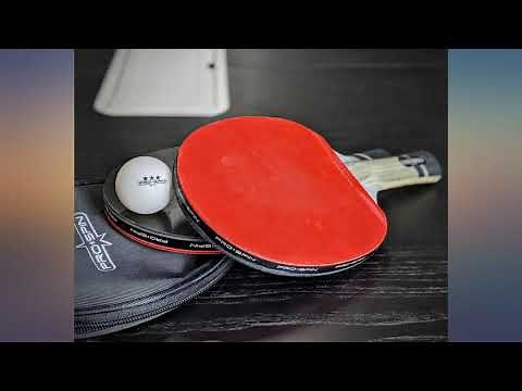 PRO-SPIN Ping Pong Paddle with Carbon Fiber | 7-Ply Blade, Offensive Rubber, 2.0mm review