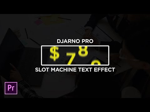 Cara Mudah Membuat Animasi SLOT MACHINE TEXT EFFECT Premiere Pro