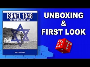 Israel 1948: The First Arab Israeli War | WARGAME Board Game | UNBOXING & FIRST LOOK