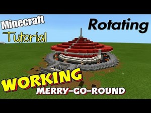 Minecraft Working Merry-Go-Round Tutorial -Command Block Tutorial