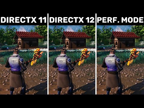 Fortnite Chapter 4 Season 4 - DirectX 11 vs DirectX 12 vs Performance Mode - FPS Boost