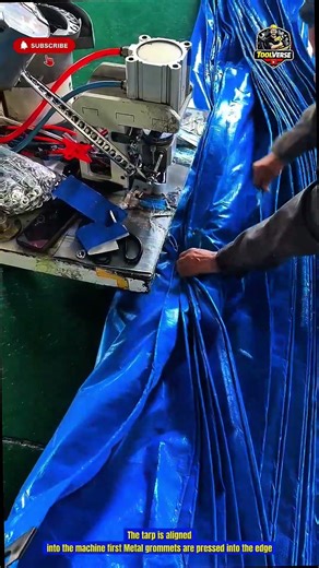 Press Machine Installs Tarp Grommets Fast and Neat | Tools Construction