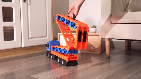 78-Inch Cars Trucks Toys for Toddler 1-3 2-4 3-5 4-7 Years Old Boys Kids, Transport Truck with 24Pcs Die-Cast Cars, Gifts for 3 4 5 6 Year Old Boys, Toddler Boy Toys Ages 3-5 4-7