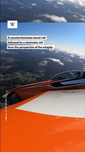 Barrel roll: a classic flying maneuver where a plane makes a full rotation around its flight path.