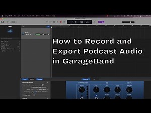 How to Record and Export Podcast Audio Files in Garageband