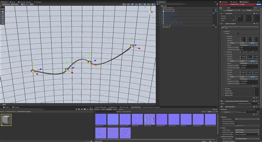 これの素晴らしいところの1つがカーブの情報を編集可能なままVRCにアップロードできることで、アップロードしてから修整したくなったときにそのままUnityで編集できますケーブルの種類や太さ、本数を変えたり、カーブを調整したり#VRChat #Unity