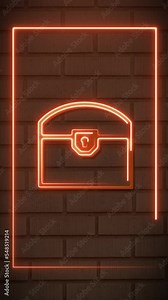 Loot Crate Box Stunning Neon Border Animation in Vertical Format