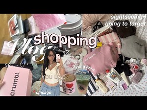 shopping vlog 🇺🇸🪩 travel diaries, trying fast food & viral self care products- target + sephora