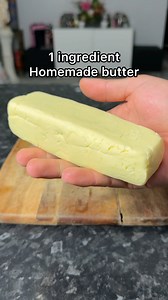 45K views · 187 reactions | Making Homemade butter 杻 using only 1 ingredient. #cooking #recipe #chef #butter | Foodporn Eats | Facebook