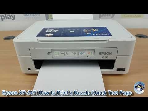 Epson Expression Home XP-247: How to Print a Nozzle Check Test Page