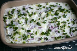 Here's a great way to re-purpose any leftovers from St. Patrick's Day! http://lowcarbyum.com/corned-beef-and-cabbage-colcannon/ | Low Carb Yum