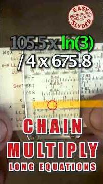 Chain Multiplication on the Slide Rule