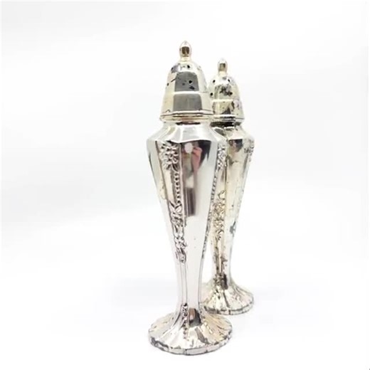 Vintage 1881 Rogers by Oneida Ltd Silver-plated Weighted Salt & Pepper Shaker Set - Etsy