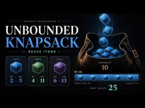 Unbounded Knapsack Explained: The DP Blueprint Behind Coin Change