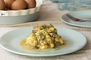 Receta de setas de cardo en revuelto, una forma perfecta de comer hongos