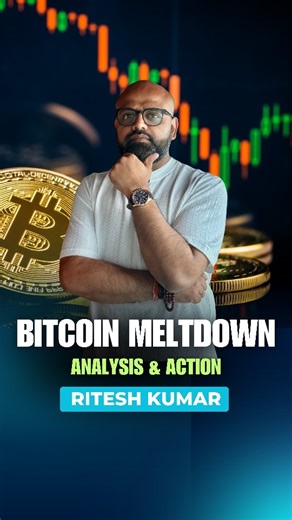 Ritesh Kumar on Instagram: "Bitcoin Meltdown – Is it an alarm? . . . Bitcoin ~35% fall from it's high and ~18% correction in 1 month This latest slump being driven primarily: 1. Redemptions from large exchange-traded funds (ETFs) 2. Long-dormant wallets offloading holdings 3. Fading demand from momentum traders The world's largest Digital Currency meltdown - not the best thing to happen A correction in equity market cannot be overruled Hence, a good strategy would be: 1. Liquidate weak positions