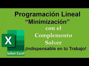 Linear Programming - Minimizing Hours / Using the Excel Solver Add-in.