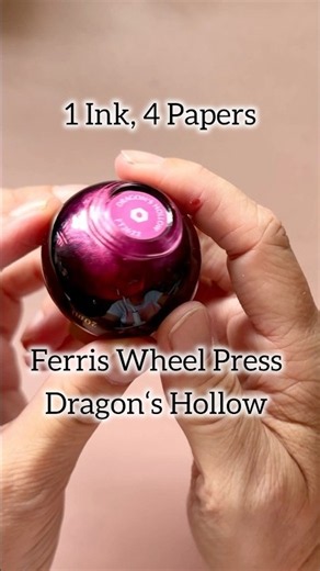New Ink: Ferris Wheel Press Dragon‘s Hollow | Inkswatch | Yu-sari | Tomoe River | Aquarellpapier
