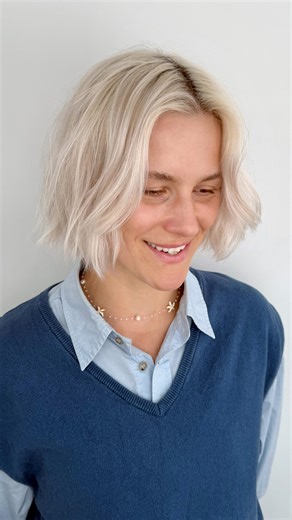 @__k_vu__ on Instagram: "When I cut Dom’s platinum hair I never use a razor to cut it, always scissors. The bleach ruffle let’s call it generally has given her texture so using a razor was never on my radar. But she’s been caring for her bleached hair so well and her inspo this time -from @thehairbros was done almost primarily with razor. Her hair was also feeling so healthy so I thought why not? I tailored the cut to Dom’s personal preferences of length and overall bluntness and I’m so happy af