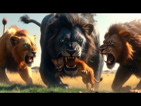“Simba in Danger! Scar’s Brutal Attack Shocks All cementic ai filim