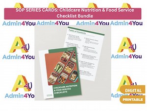 SOP Series: Childcare Nutrition and Food Service Checklist Bundle