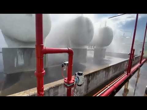 Function Test Of Tank Water Spray System For LPG Vessel BLEVE Prevention