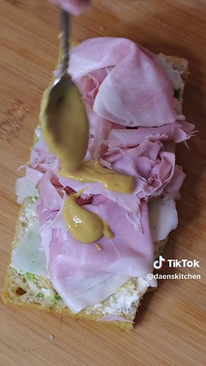 Delicious Ham and Hot Honey Mustard Focaccia Sandwich Recipe
