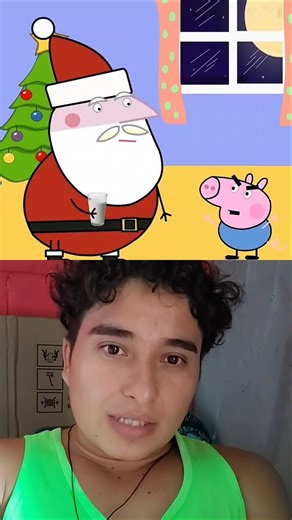 GEORGE ODIA A SANTA CLAUS 😭😱 #peppapig
