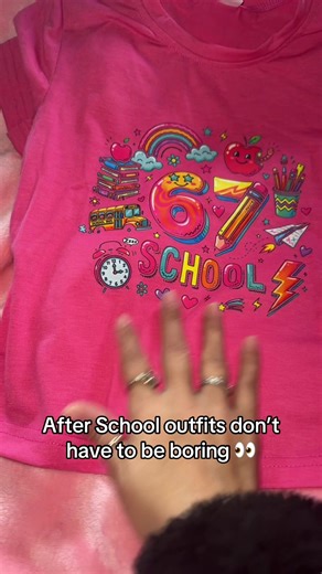 This “67” school-inspired tee adds colour and character to everyday outfits. Style ideas: 👖 With denim shorts for warmer days 👟 With joggers and trainers for comfort 🧥 Layer under a cardigan or hoodie when it’s cooler The bright design stands out but still feels age-appropriate and playful. It’s one of those grab-and-go tops that works for busy mornings. Comfortable cheerful = win. #Tiktokmademebuyit #DealDrops #SchoolStyle #MiniFashion #KidsOOTD
