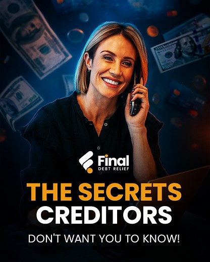 🔴 More than 𝟐𝟎 𝐦𝐢𝐥𝐥𝐢𝐨𝐧 𝐀𝐦𝐞𝐫𝐢𝐜𝐚𝐧𝐬 𝐚𝐫𝐞 𝐛𝐞𝐡𝐢𝐧𝐝 𝐨𝐧 𝐜𝐫𝐞𝐝𝐢𝐭 𝐜𝐚𝐫𝐝 𝐩𝐚𝐲𝐦𝐞𝐧𝐭𝐬. The average household pays $1,300 in interest each year, just to keep the balance from growing. ✅ 𝐁𝐮𝐭 𝐡𝐞𝐫𝐞’𝐬 𝐰𝐡𝐚𝐭 𝐭𝐡𝐞𝐲 𝐝𝐨𝐧’𝐭 𝐭𝐞𝐥𝐥 𝐲𝐨𝐮: You may not need to keep making endless payments. If you’re juggling multiple bills, high interest, and late fees, it’s not just financial stress. It’s emotional exhaustion. That’s where Final Debt Relief comes in. We hel