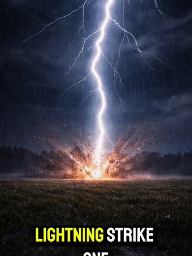 Lightning Strike Survival — Your Next Move Decides. The storm is above you. Open field. No shelter. What do you do next? #survival #lightningstrike #storm #lifeordeath