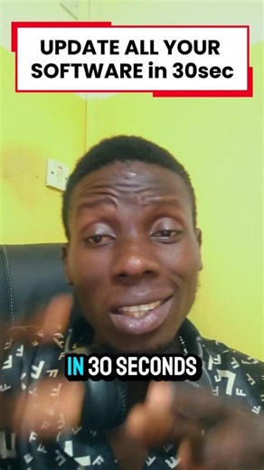 How to Update All your Software In 30 seconds 🤯 #tech #lifehacks #software #update