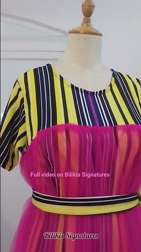 Learn how to make this tulle/mesh maxi dress on Bilikis Signatures